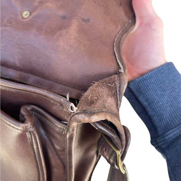 Vintage Coach 5180 Metropolitan Briefcase Bag Messenger Mahogany Brown Leather - Picture 16 of 16